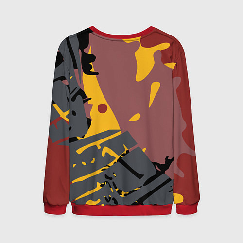 Мужской свитшот Красный викинг / 3D-Красный – фото 2