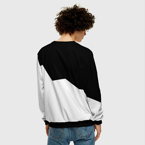 Мужской свитшот Никогда не сдавайся - позорься до конца / 3D-Черный – фото 4