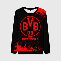 Свитшот мужской Borussia - red gradient, цвет: 3D-черный