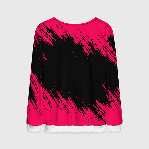 Мужской свитшот Quake розовые краски / 3D-Белый – фото 2