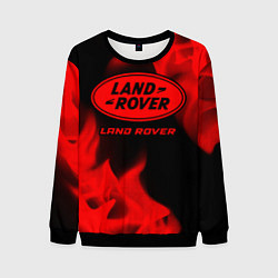 Мужской свитшот Land Rover - red gradient