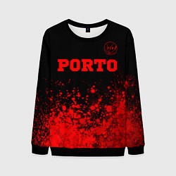 Мужской свитшот Porto - red gradient посередине