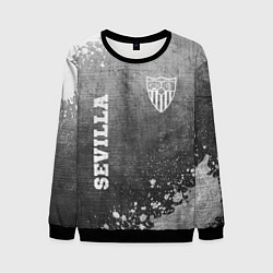 Свитшот мужской Sevilla - grey gradient вертикально, цвет: 3D-черный