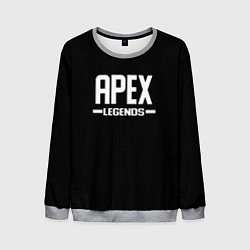 Свитшот мужской Apex legends logo white, цвет: 3D-меланж