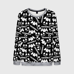 Свитшот мужской Marshmello pattern music, цвет: 3D-меланж