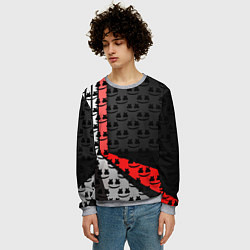 Свитшот мужской Marshmello pattern, цвет: 3D-меланж — фото 2