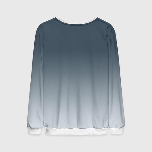 Мужской свитшот Красивая блондинка в маске - киберпанк / 3D-Белый – фото 2