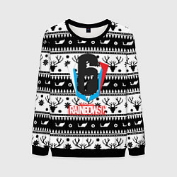 Мужской свитшот Rainbow six winter pattern