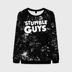 Свитшот мужской Stumble Guys black ice, цвет: 3D-черный