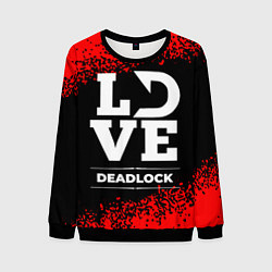 Свитшот мужской Deadlock love классика, цвет: 3D-черный