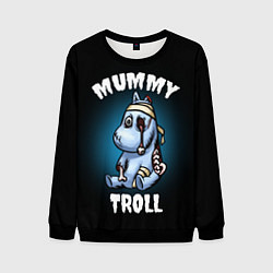 Свитшот мужской Mummy troll, цвет: 3D-черный