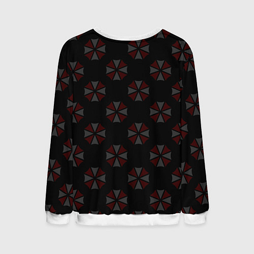 Мужской свитшот Resident evil - umbrella corporation / 3D-Белый – фото 2