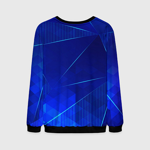 Мужской свитшот Motorhead blue poly / 3D-Черный – фото 2