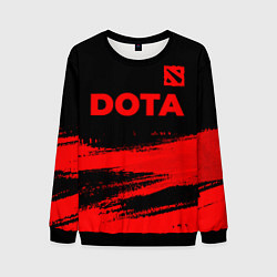 Мужской свитшот Dota - red gradient посередине