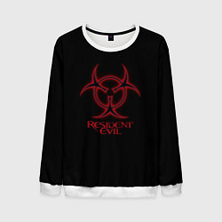 Мужской свитшот Resident evil biohazard logo