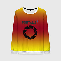 Мужской свитшот Portal 2 gradient