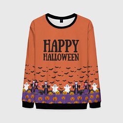 Мужской свитшот Happy Halloween pattern