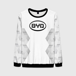 Свитшот мужской BYD white poly, цвет: 3D-черный