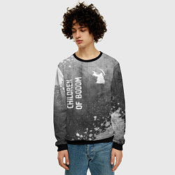 Свитшот мужской Children of Bodom - grey gradient вертикально, цвет: 3D-черный — фото 2
