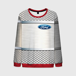 Свитшот мужской FORD metal steel auto, цвет: 3D-красный