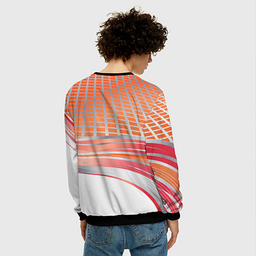 Мужской свитшот Nissan auto car / 3D-Черный – фото 4