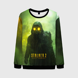 Свитшот мужской Stalker 2 ядовитый дым, цвет: 3D-черный