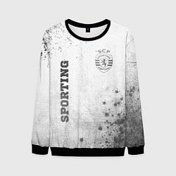 Свитшот мужской Sporting - white gradient вертикально, цвет: 3D-черный