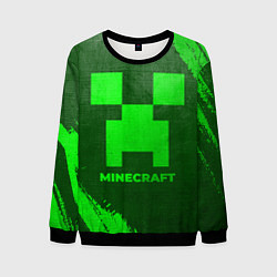 Мужской свитшот Minecraft - green gradient