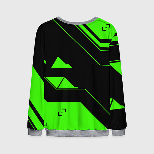 Мужской свитшот Razer geometry game / 3D-Меланж – фото 2