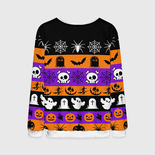 Мужской свитшот Монстры на хэллоуин / 3D-Белый – фото 2