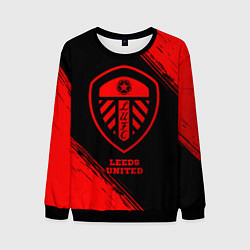 Мужской свитшот Leeds United - red gradient