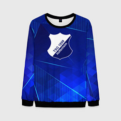 Свитшот мужской Hoffenheim blue poly, цвет: 3D-черный