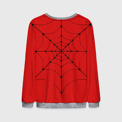 Мужской свитшот Человек-паук глаза / 3D-Меланж – фото 2