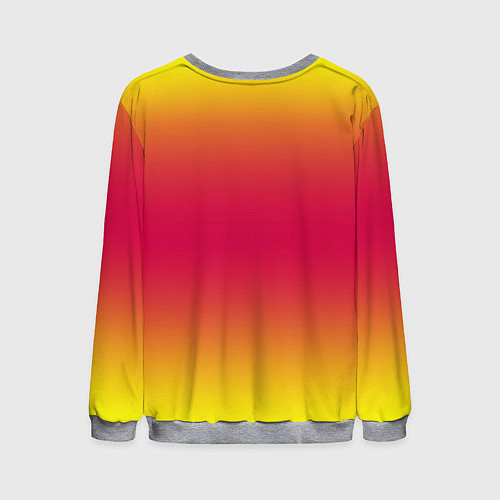 Мужской свитшот Персиковый градинет / 3D-Меланж – фото 2