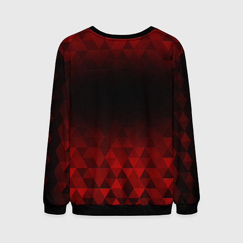 Мужской свитшот Thirty Seconds to Mars red poly / 3D-Черный – фото 2