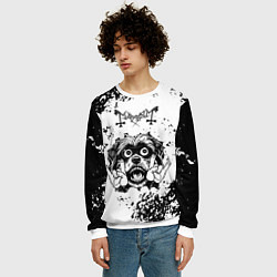 Свитшот мужской Mayhem - рок пес, цвет: 3D-белый — фото 2