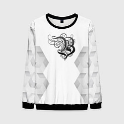 Свитшот мужской Burzum white poly, цвет: 3D-черный