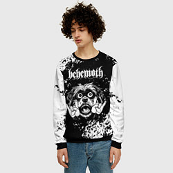 Свитшот мужской Behemoth рок пес, цвет: 3D-черный — фото 2
