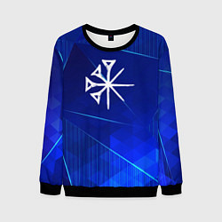 Свитшот мужской Nightwish blue poly, цвет: 3D-черный