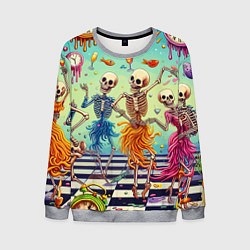 Свитшот мужской Бал сатаны - сюрреализм, цвет: 3D-меланж