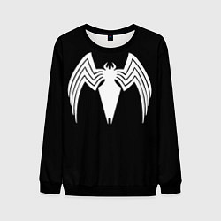 Свитшот мужской Venom - spider logo, цвет: 3D-черный