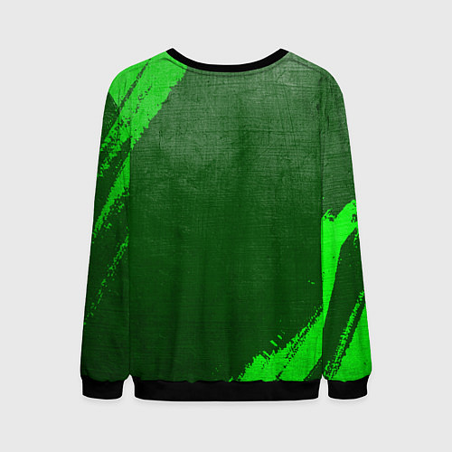 Мужской свитшот Atletico Madrid - green gradient / 3D-Черный – фото 2