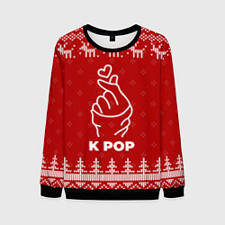 Мужской свитшот Новогодний K Pop с оленями
