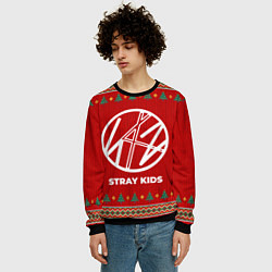 Свитшот мужской Stray Kids new year, цвет: 3D-черный — фото 2