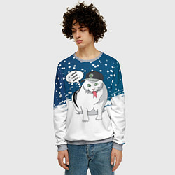 Свитшот мужской Котозмей Бендер - 2025, цвет: 3D-меланж — фото 2