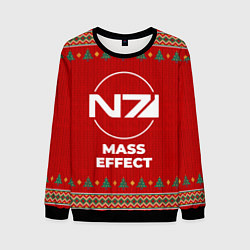 Мужской свитшот Mass Effect new year