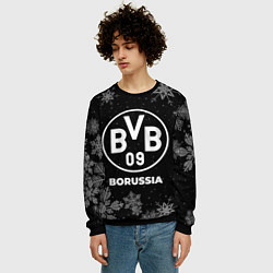 Свитшот мужской Снежный Borussia, цвет: 3D-черный — фото 2