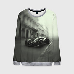 Мужской свитшот Спорткар в серых тонах
