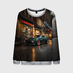 Мужской свитшот Спорткар с оранжевыми десками