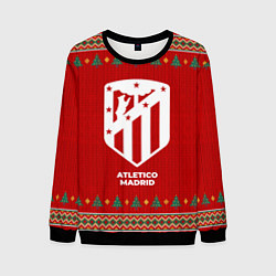 Свитшот мужской Atletico Madrid new year, цвет: 3D-черный